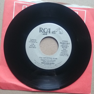 RESTLESS HEART You Can Depend On Me 45 7'' COUNTRY Record Vinyl 1991 RCA