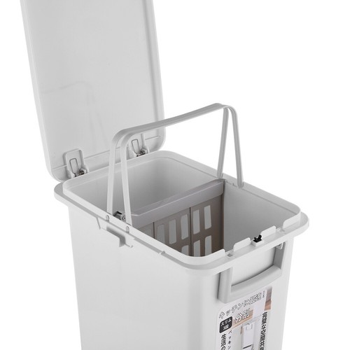32L Recycling Bin 3 Tiers Slim Kitchen Rubbish Waste Sorting Dustbin Trash Can - Picture 6 of 8