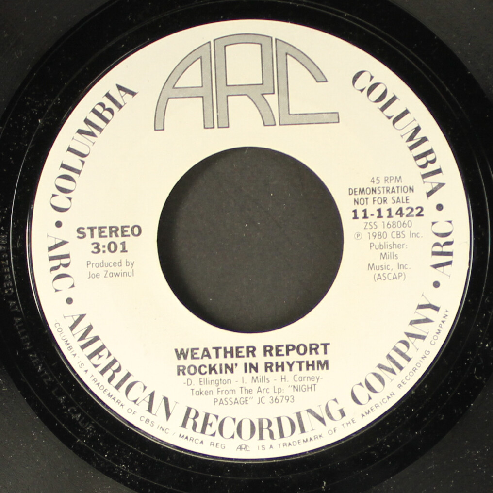 WEATHER REPORT: rockin' in rhythm / same ARC 7