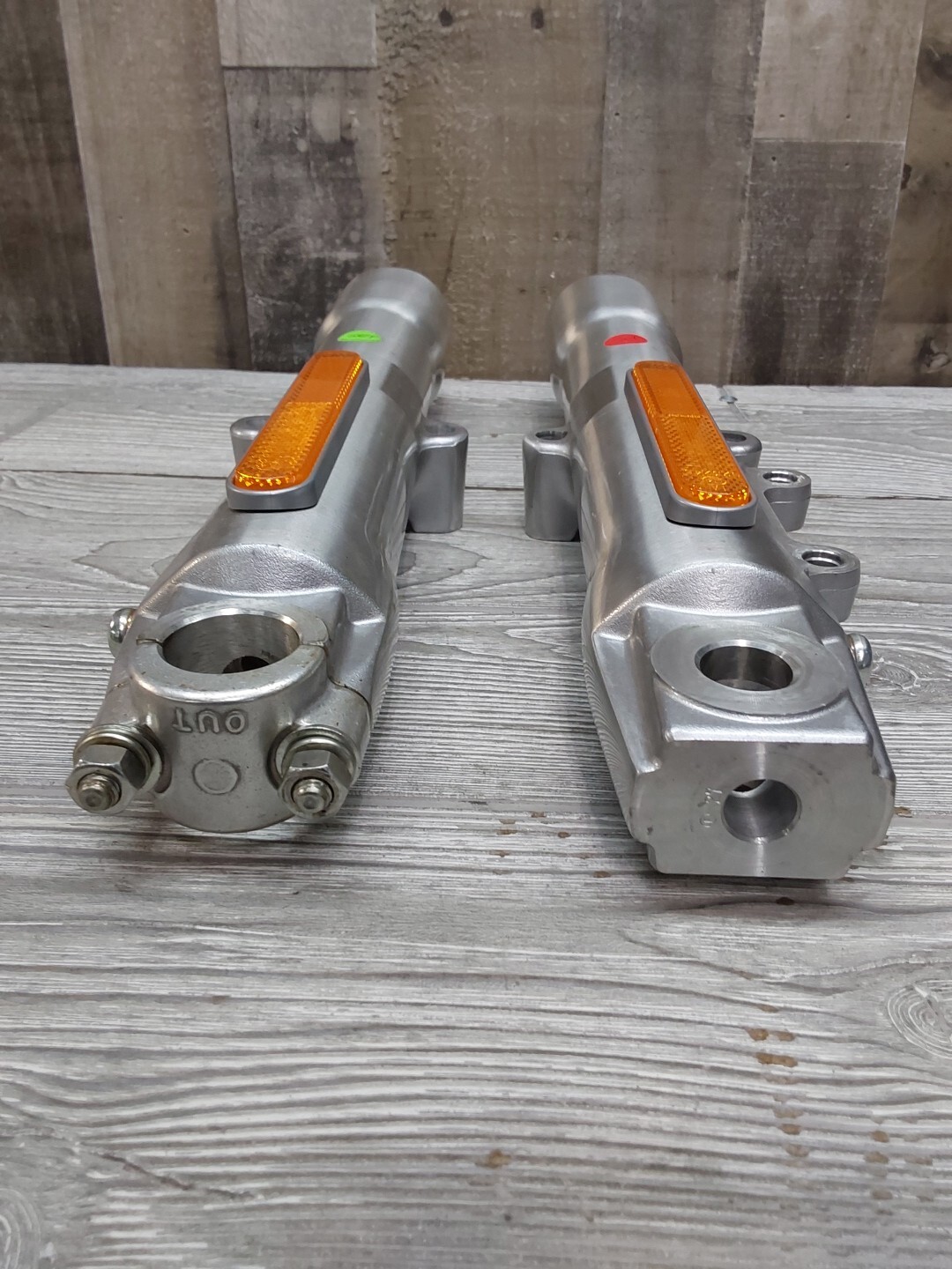 2007 Harley Davidson Softail Lower Leg Fork Tube Sliders Set 4591507