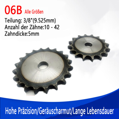 Sourcing Map Rollenkettenrad 15T - 3/8 Teilung Mit 19mm Bohrung Aus Stahl