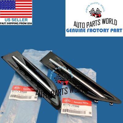 NEW GENUINE OEM 2011-2015 KIA OPTIMA RIGHT & LEFT FENDER VENT GARNISH SET OF 2
