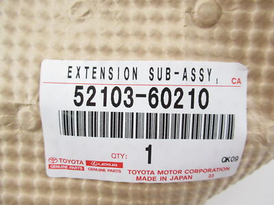 Genuine OEM Toyota 52103-60210 Driver Front Bumper Extension 95-97