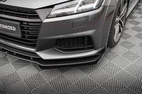 Cup Front Flaps FüR Audi TT S / S-Line 8S Schwarz Hochglanz Ansatz Spoiler