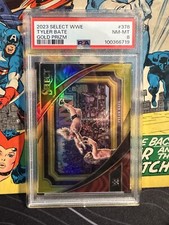 2023 SELECT WWE TYLER BATE GOLD PRIZM PSA 8