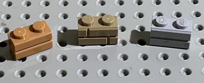Lego Parts 98283 (10pcs) 1x2 Bricks With Masonary Grooves Choose Color