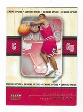 Roger Mason 2002-03 FLEER GENUINE NBA UPSIDE ROOKIE CARD Chicago Bulls RC /2002. rookie card picture