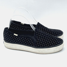 Keds x Kate Spade Triple Decker Platform Shoes Glitter Velvet Womens 8 Bling