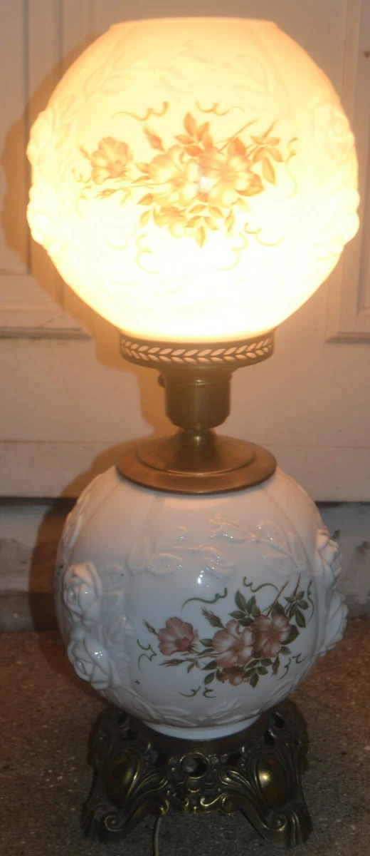 Vintage milk sale glass lamps ebay