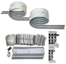 35pc TYCO Mattel HO Slot Car Track Double Twin LOOP TRACKS 15" STRAIGHTS Unused