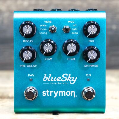 Strymon BlueSky V2 Reverberator Analog JFET Circuit 3-Reverb Types Effect Pedal