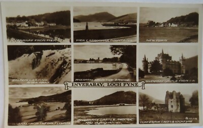 Alte antike Postkarte von Inverary, Loch Fyne - Ref : 1037