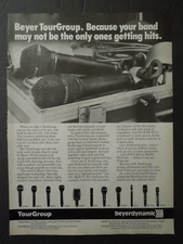 1989 BEYERDYNAMIC TourGroup Microphones Magazine Ad