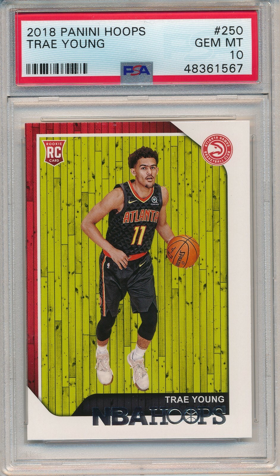 2018 PANINI HOOPS TRAE YOUNG #250 RC PSA 10 ROOKIE GEM MINT