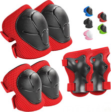 Kids Protective Gear Set, Knee Pads, Elbow Pads  Wrist Guards, 3-14 Years