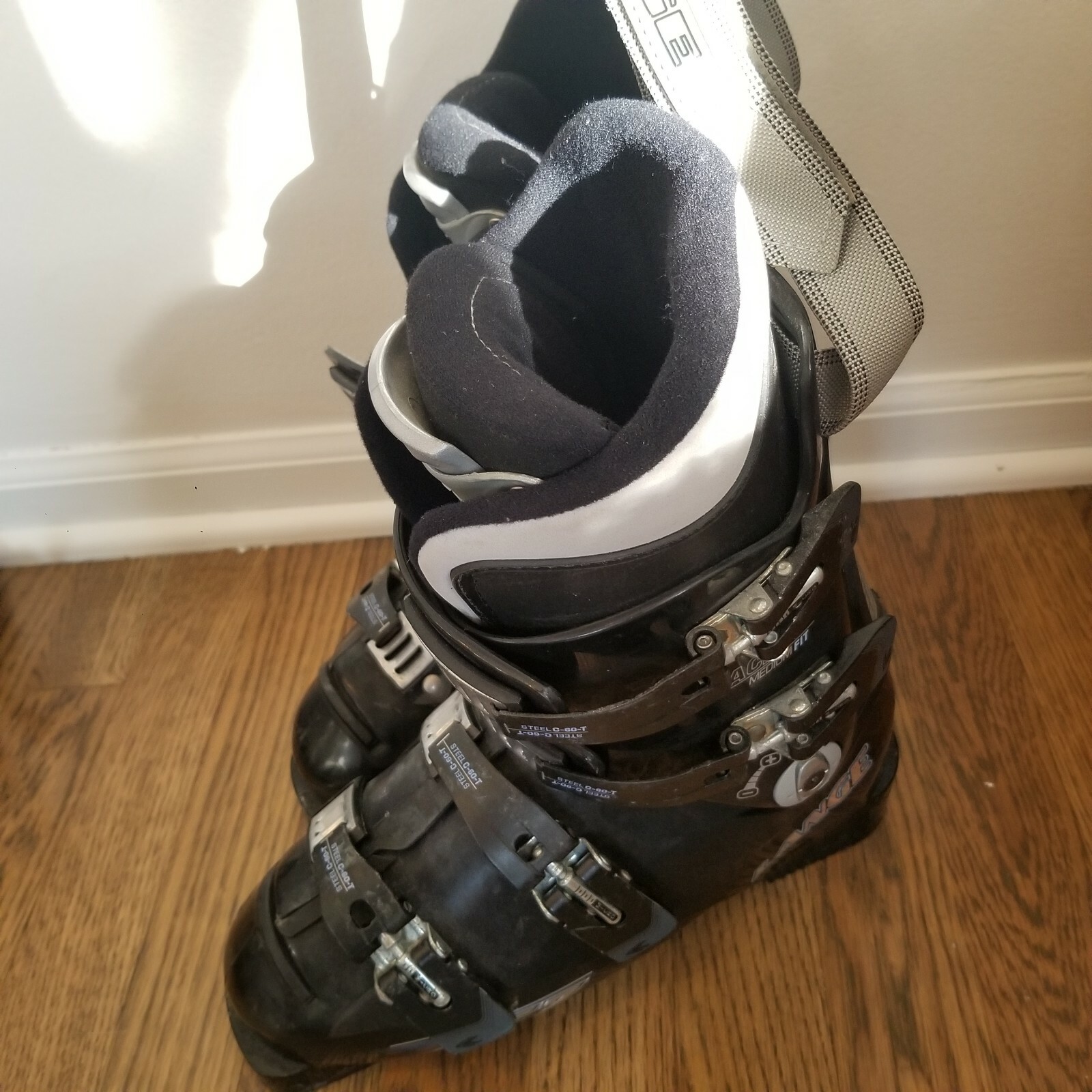 SALOMON STIVALI DA SCI LUNGHI AC7 ACD MEDIUM FIT UOMO TAGLIA 7 neri usati