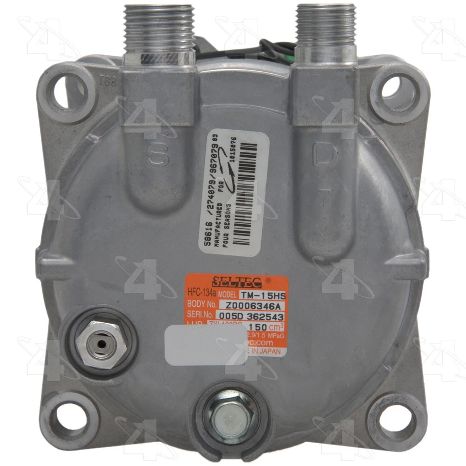 Compresor de aire acondicionado 4 estaciones para GMC C6000 Topkick 1990-1996 Foto 4 de 4