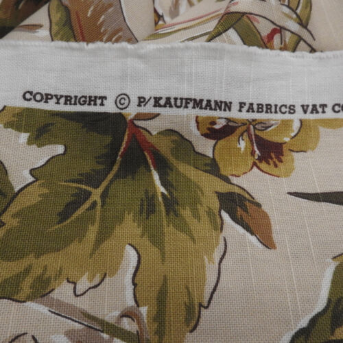 P Kaufmann Floral Cotton Fabric 5 Yds 56" Wide Soil Stain Repellent Upholstery - Picture 6 of 9