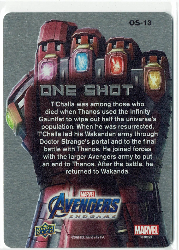 Avengers Endgame Marvel One Shot Metal OS-13 Chadwick Boseman Black Panther - Image 2 of 2