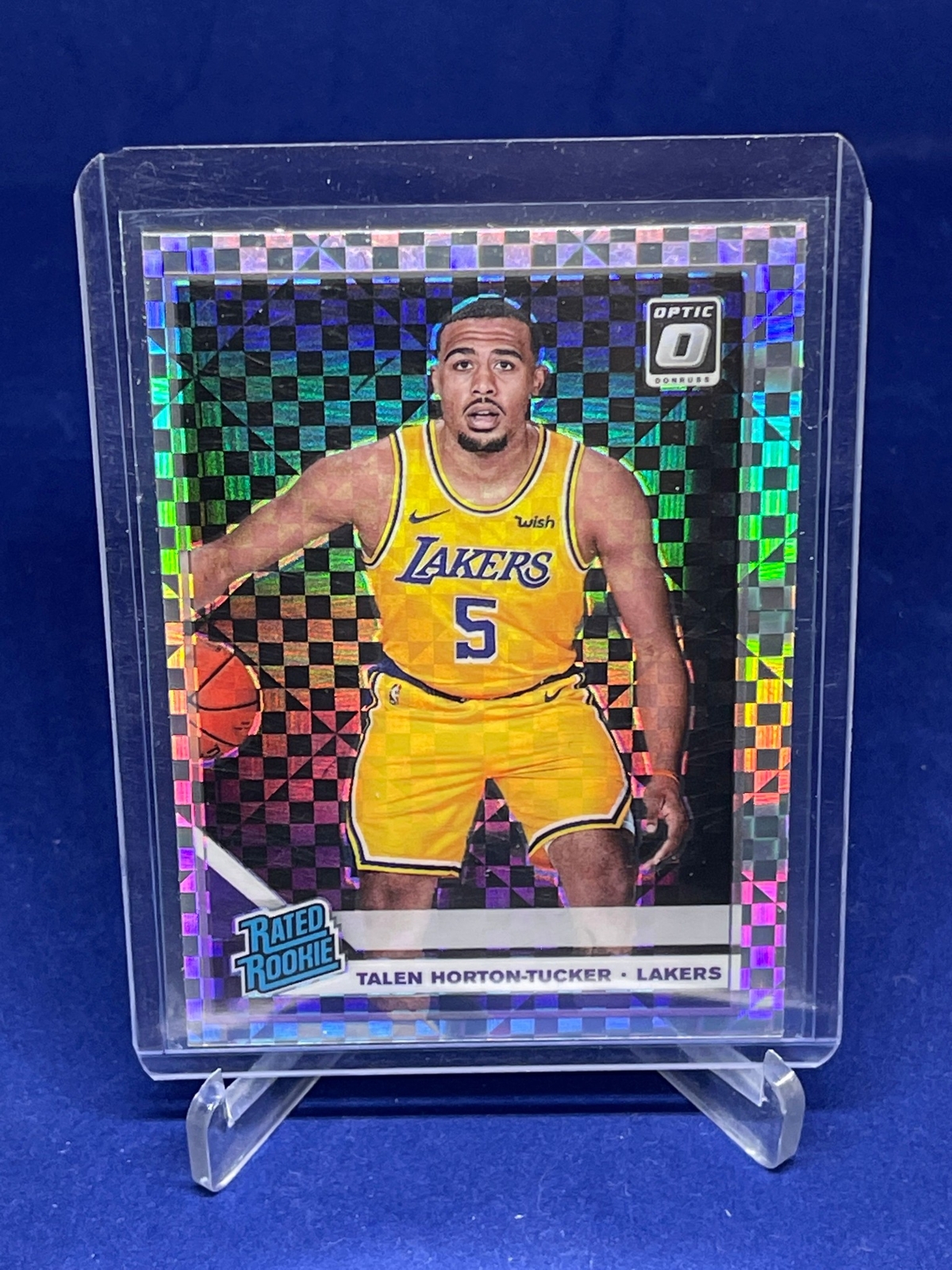 TALEN HORTON TUCKER 2019-20 DONRUSS OPTIC RATED ROOKIE CHECKERBOARD HOLO SSP 151