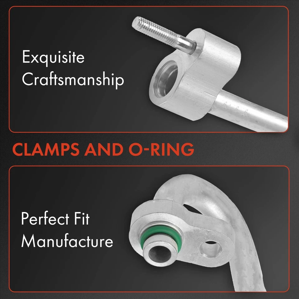 Línea de descarga de aire acondicionado para Hyundai Veracruz 2007-2012 compresor a condensador de 3,8 L Foto 3 de 4