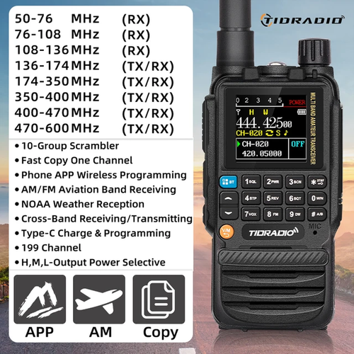 Talkies-Walkies Longue Portée H3 Rechargeables - Programmation sans Fil, Radio B - Afbeelding 7 van 12