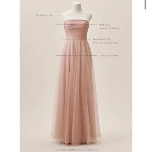 Neu mit Etikett BHLDN Anthropologie Jenny Yoo Ryder wandelbares Maxikleid lang blau 16 - Bild 12 von 14