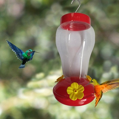 Kolibri-Futterspender Mit 6 Blumenöffnungen – 2-in-1 Futterstation & Badestelle, Ameisensicher
