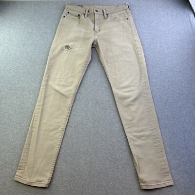 Pantalon Chino Levi's Slim - Taille W32 L34, Beige, Poches Italiennes, Occasion Bon état