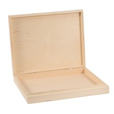 Wooden A4 Storage Box with Lid ? Ideal for Documents & Collectibles
