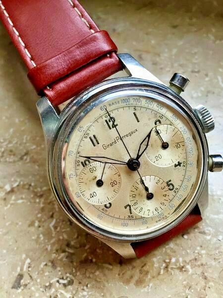 Girard-Perregaux Continantal Motor Screw Back Chronograph Valjoux 72 Pre Daytona