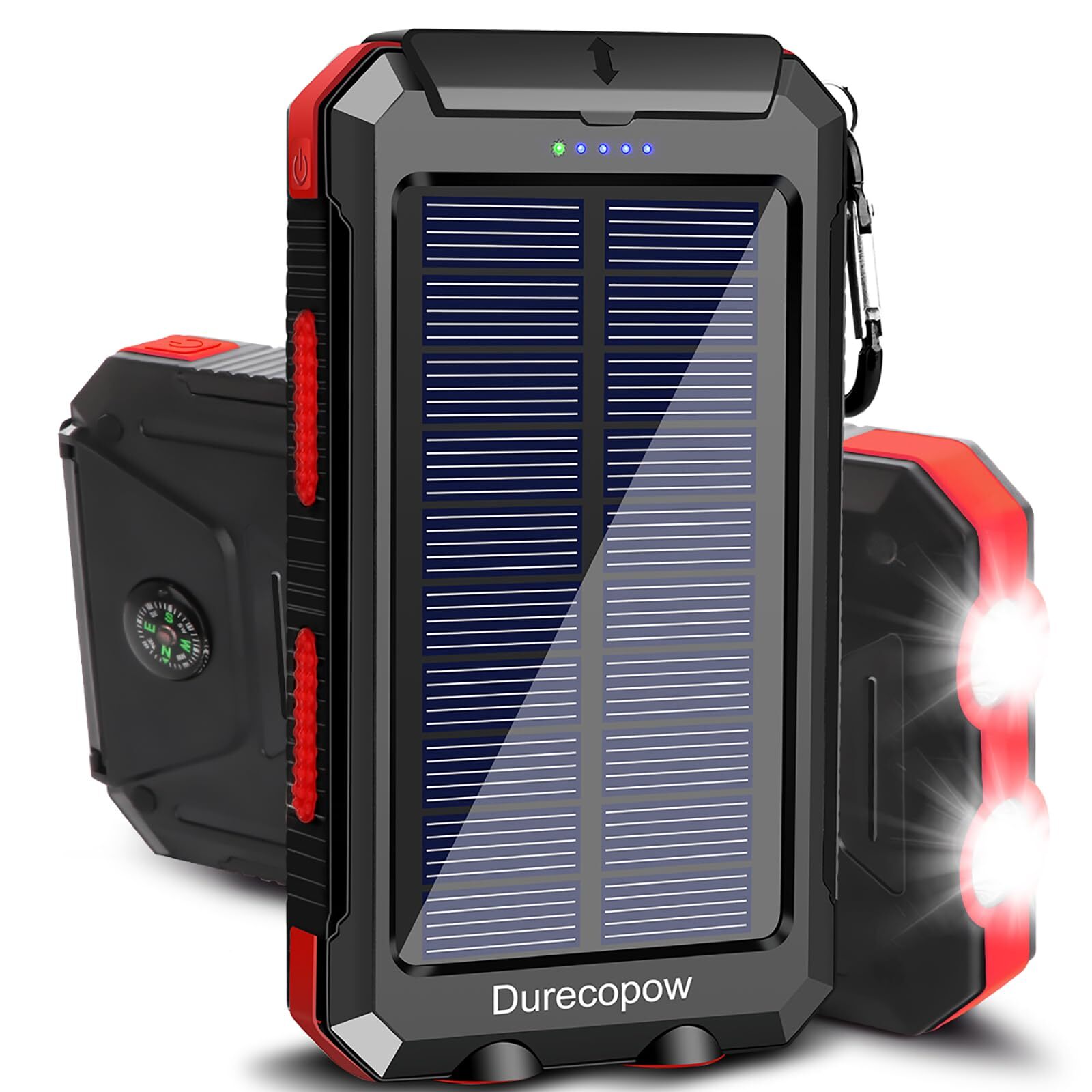 Solar Charger, 20000mAh Portable Outdoor Waterproof Solar Power Bank, Camping...