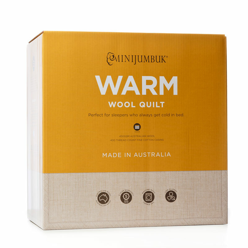 MiniJumbuk Warm Wool DoonaQuilt 450GSM Australian Made eBay