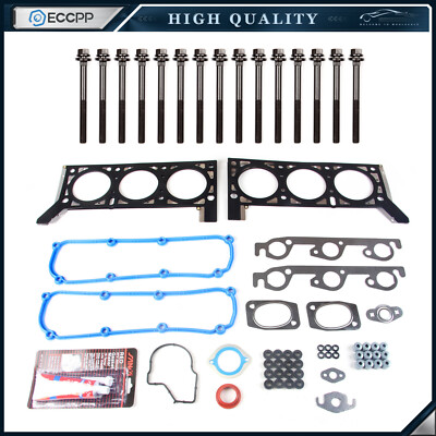 ECCPP Cylinder Head Gasket Bolts Set For 04-07 Dodge Grand Caravan 3.3L OHV ''R''