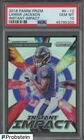 2018 Panini Silver Prizm Instant Impact #II-12 Lamar Jackson RC Rookie PSA 10