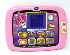 Vtech Pink Light Up Baby Touch Screen Tablet 1514 9 month ABC's Music 123's