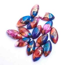  WHOLESALE PURPLE DALIHA COPPER TURQUOISE CABOCHON MARQUISE SHAPE LOOSE GEMSTONE