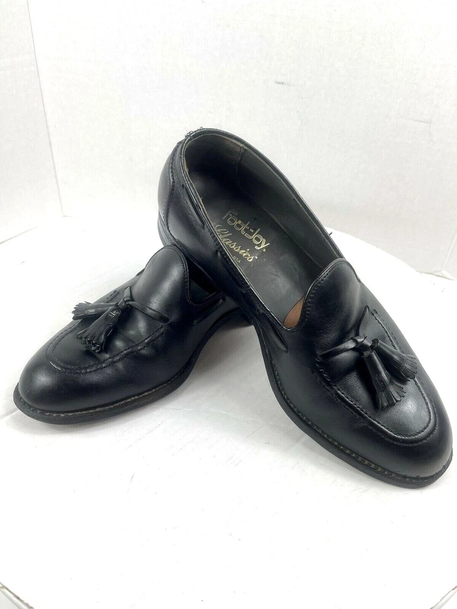 Footjoy Classics Men s Size 8.5E Loafer Black Leather Tassel