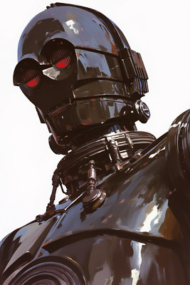 TRIPPLE ZERO 000 Fine Art Print 13x19 Limited Edition 1/30 Star Wars EVIL C3PO