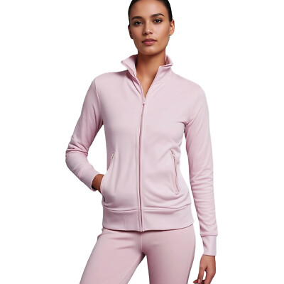 Promodoro Damen hochwertige Sweatjacke Jacke Freizeitjacke rosa Gr.S