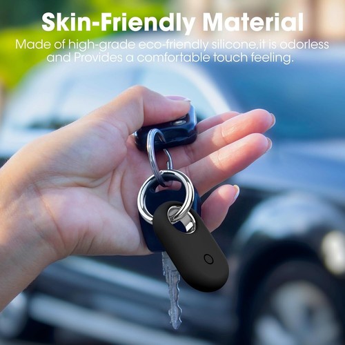 Compatible with Samsung Smart tag 2 Case 4 Pack with Keychain, Soft silicone - 第 7/22 張圖片