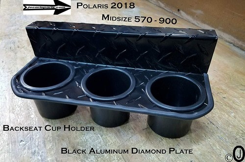 Polaris 570 y 900 2018 tamaño mediano negro diamante asiento trasero con goma - Imagen 3 de 4
