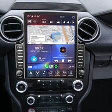 6 128G 9.7 Inch Car Stereo for Mustang 2015-2021 w Wireless Carplay Android Auto