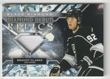 2022-23 UPPER DECK BLACK DIAMOND DEBUT RELICS BRANDT CLARKE LOS ANGELES KINGS