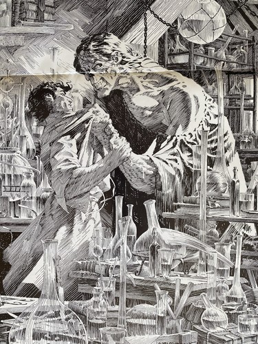 Marvel Comics Shelly Frankenstein Bernie Wrightson Promo Poster 1983 24x32 RARE