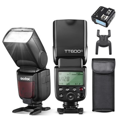 Godox TT600 HSS 1/8000s Flash Speedlite with Godox X2T-C Remote Trigger Trans...