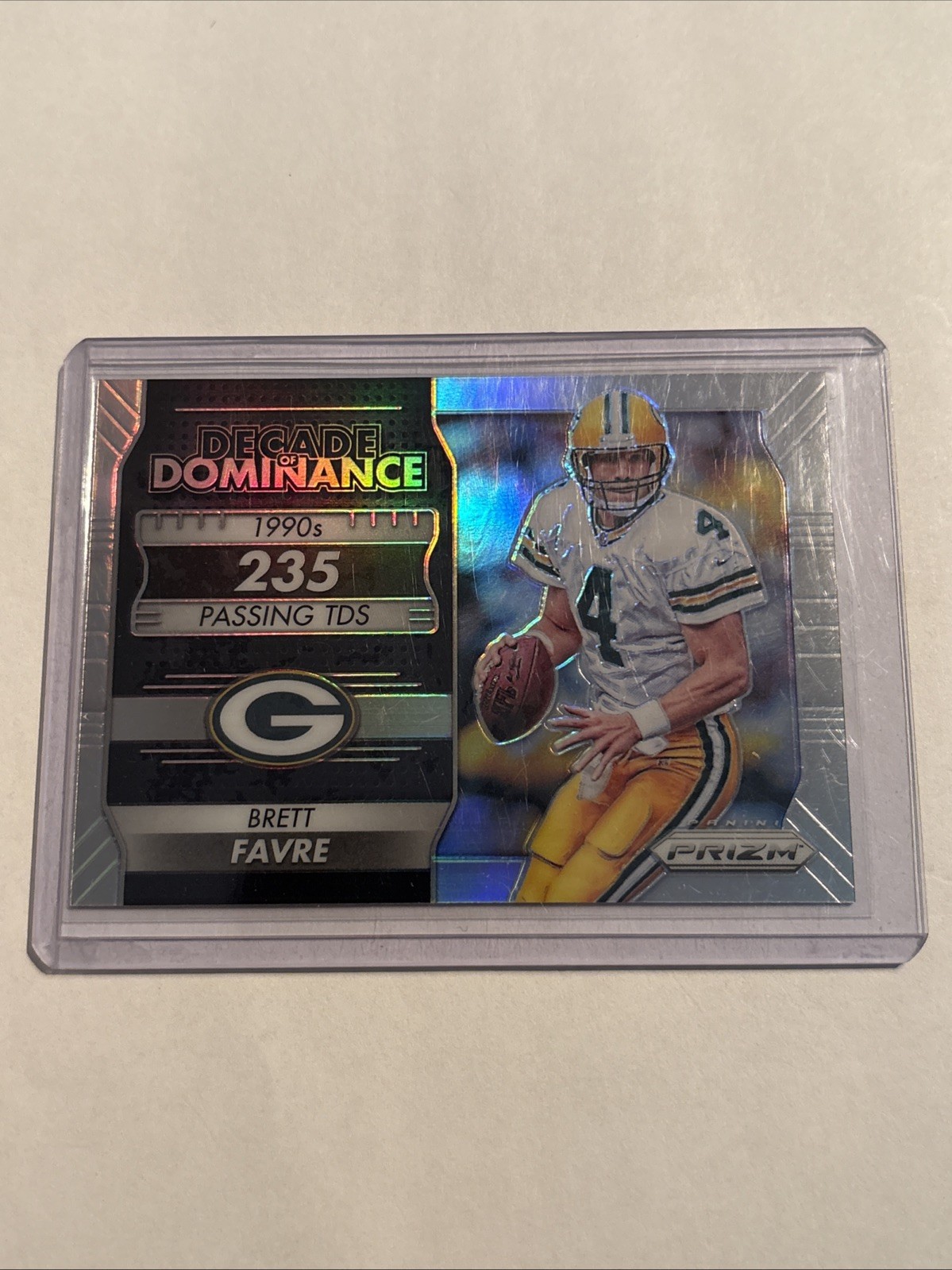 2016 PANINI PRIZM BRETT FAVRE SILVER PRIZM DECADE OF DOMINANCE ~ #15 PRIZM