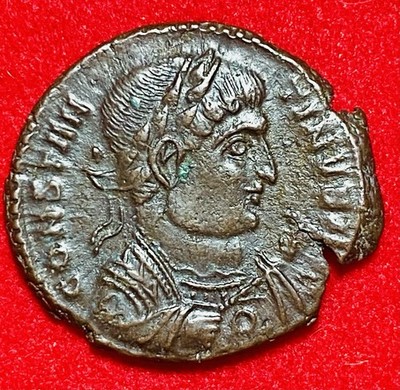 Constantine I AE Follis Trier AD 322-323, BEATA TRANQVILLITAS, VOTA, SHARP N-MS!