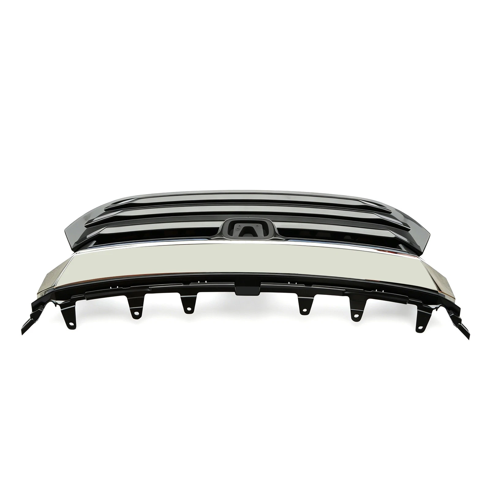 Front Upper Bumper Grille with Chrome Molding For 2019-2022 Honda Insight image 8
