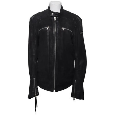 Tigha, Lederjacke, Damen, Größe: L, Schwarz, Baumwolle/Leder/Polyester #Ua7